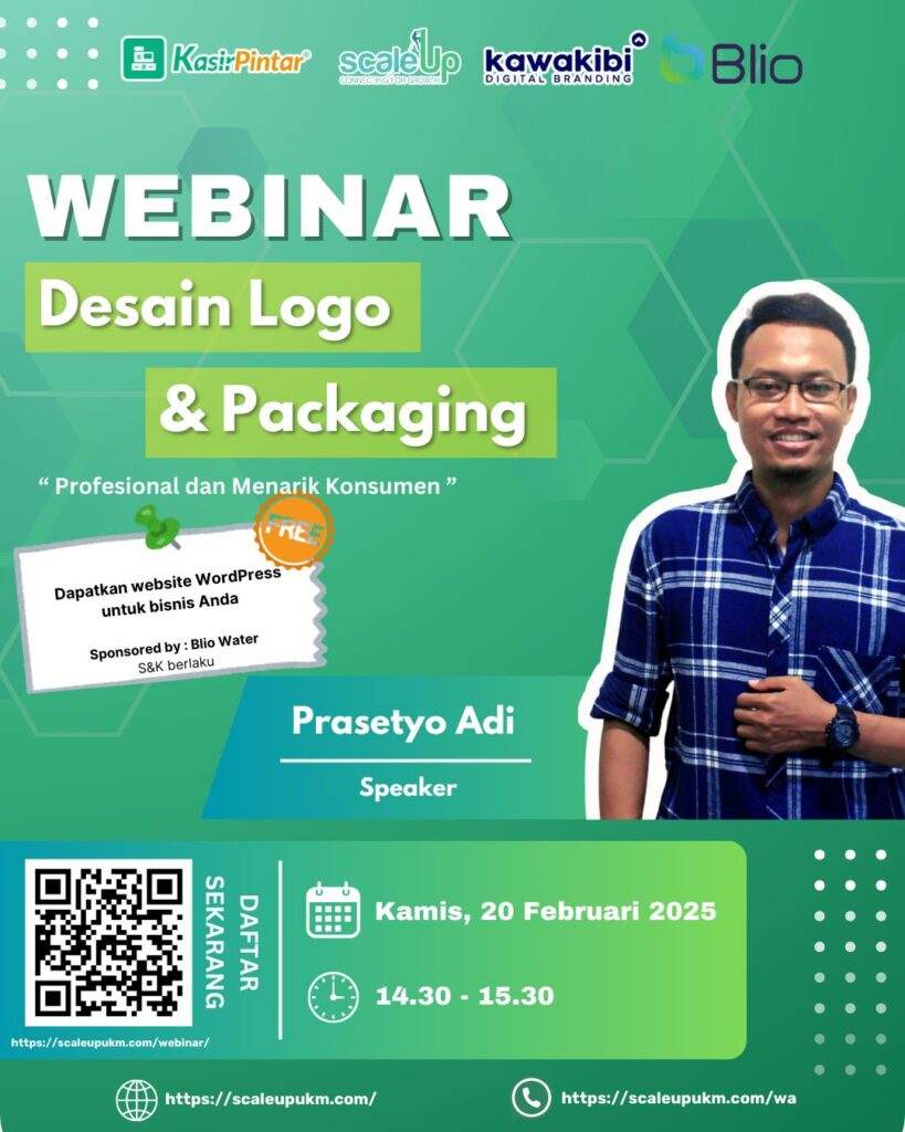 Webinar desain logo dan packaging