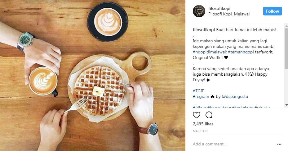 Filosofi Kopi - 9 Strategi Pemasaran Instagram Marketing untuk Promosi Restoran Anda - 2