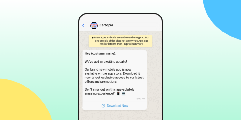 Cara Membuat dan Memaksimalkan Personalisasi Pesan WhatsApp untuk Customer Anda 4 WhatsApp Marketing Messages ExamplesWhatsApp Promotional Messages – 2 768x384 1 - Cara Membuat dan Memaksimalkan Personalisasi Pesan WhatsApp untuk Customer Anda - 3